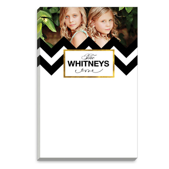 Modern Chevron Photo Notepads